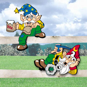 Gnome Fence Sitters