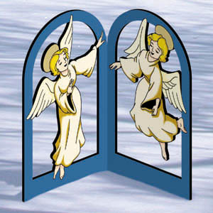 Arched Nativity - Angels