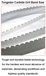 Carbide Grit Band Saw Blades - Welded to Length