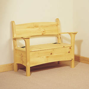 Small clearance deacon bench