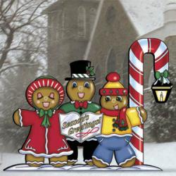 Gingerbread Family Carolers