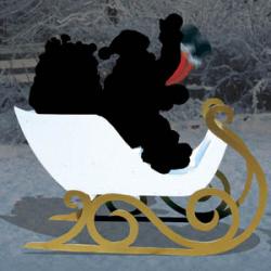 3-D Sleigh Shadow