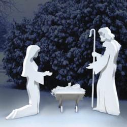 3-D Nativity Shadow