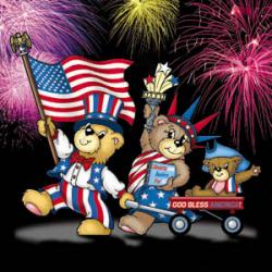 Bear-Y Patriotic Family