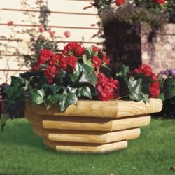 Landscape Timber Bowl Planter