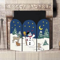 Winter Wonderland Fireplace Screen